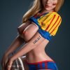 Fay - Muñeca occidental de silicona completa, rubia de ojos azules, 165 cm (5,4 pies)