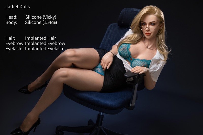 Vicky - Muñeca erótica europea rubia madura de silicona completa, 154 cm - Imagen 36
